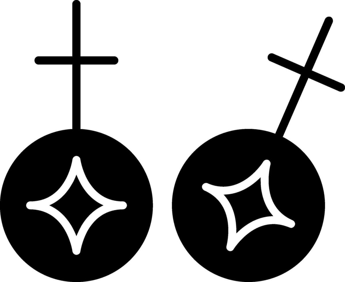 Cufflinks Glyph Icon vector