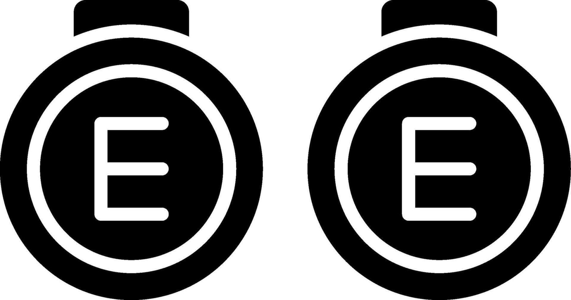 Signet Ring Glyph Icon vector
