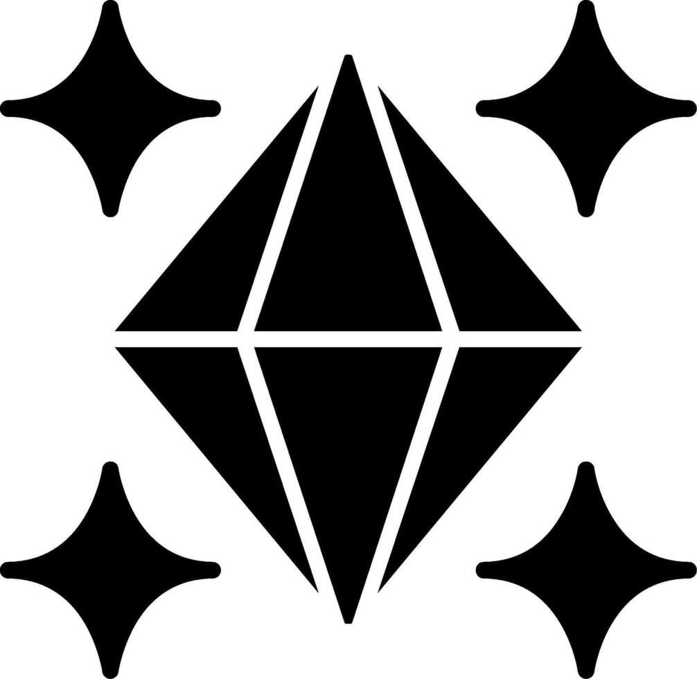 icono de glifo de cristal vector