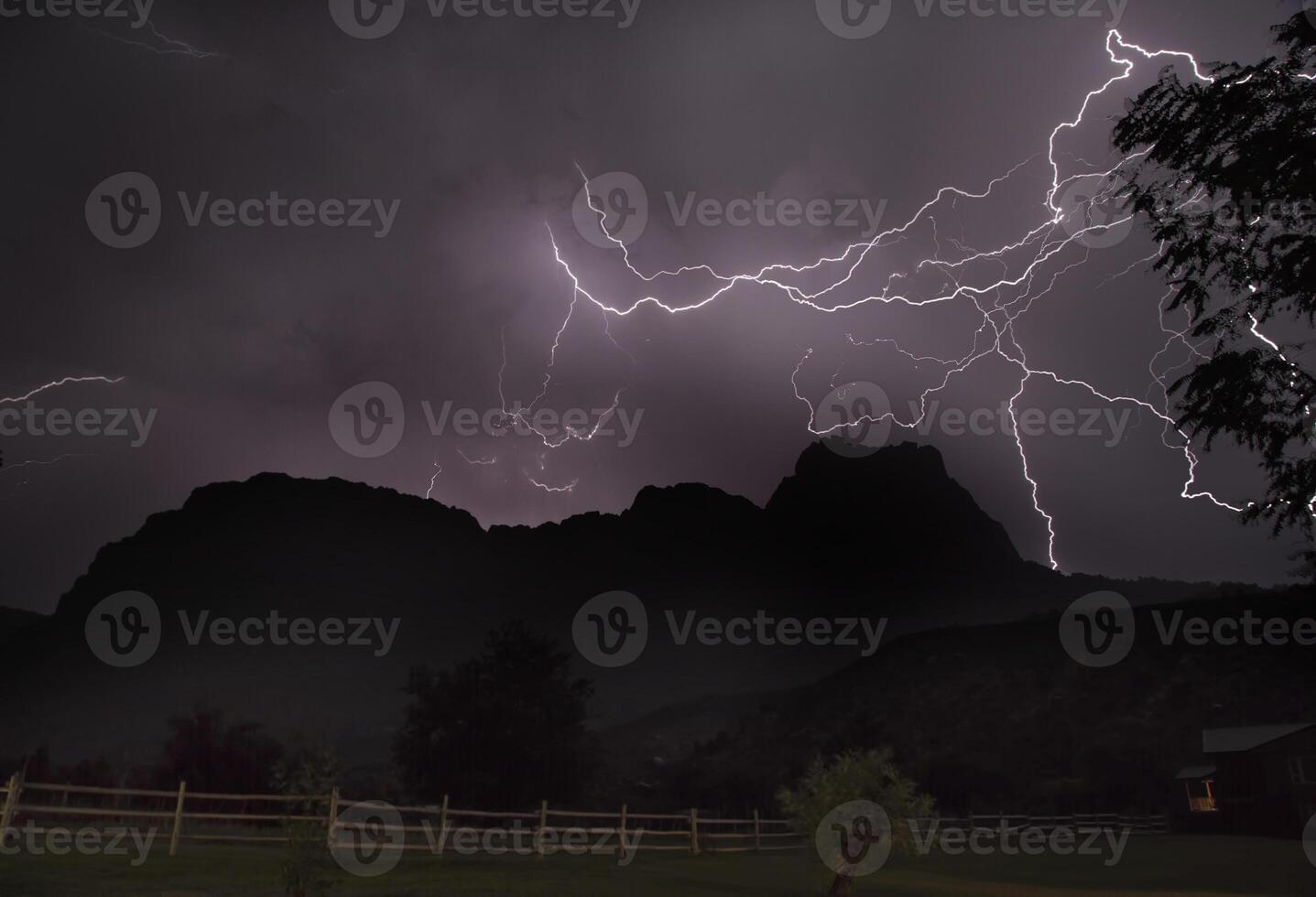 Zion National Park Lightning photo