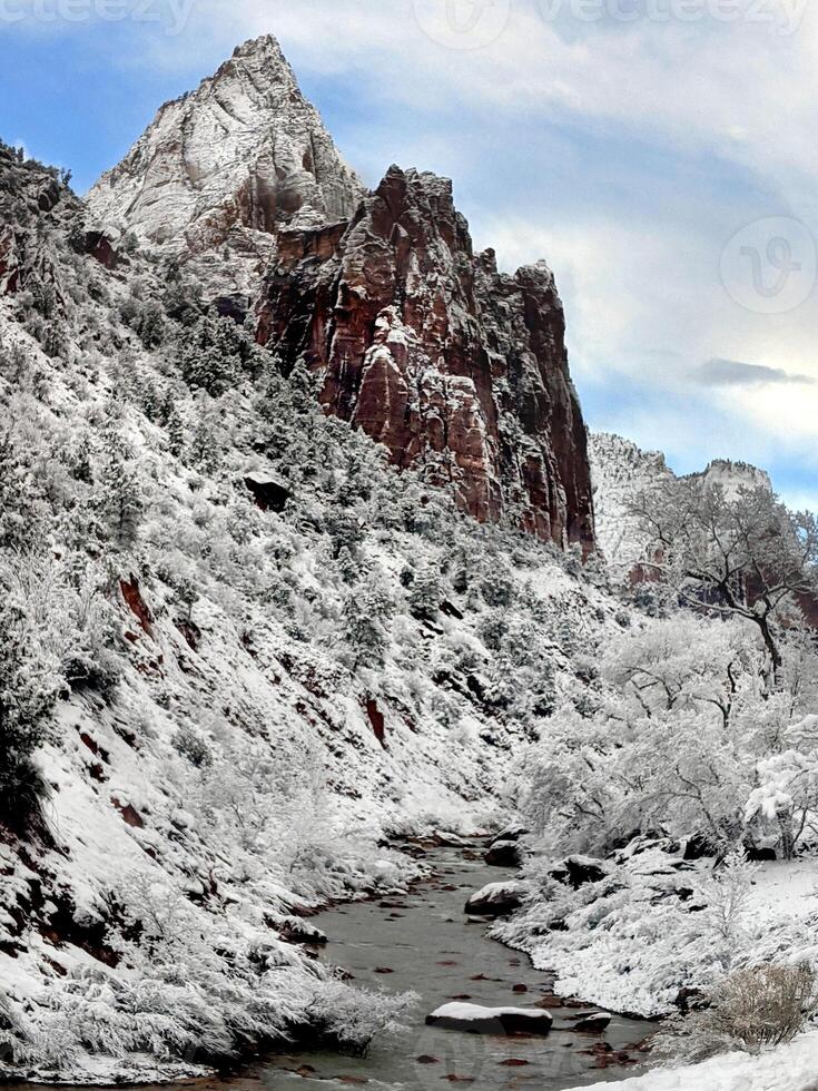 Zion Canyon Winter photo