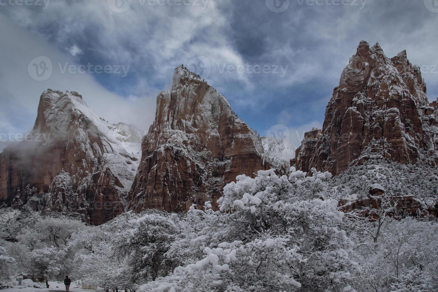 Sión cañón invierno foto