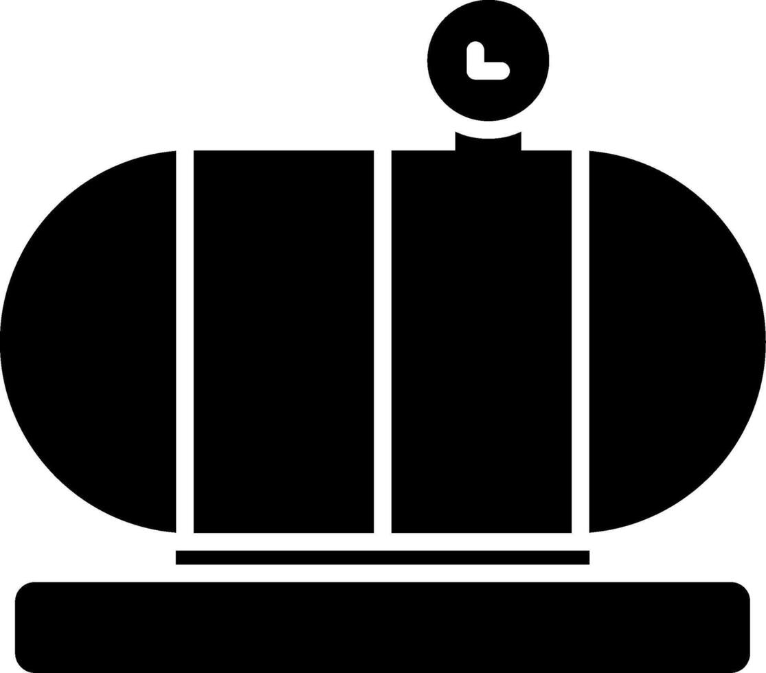 Pressure Vessel Glyph Icon vector