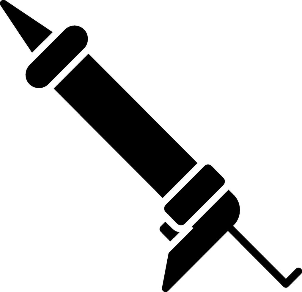 Sealant Gun Glyph Icon vector