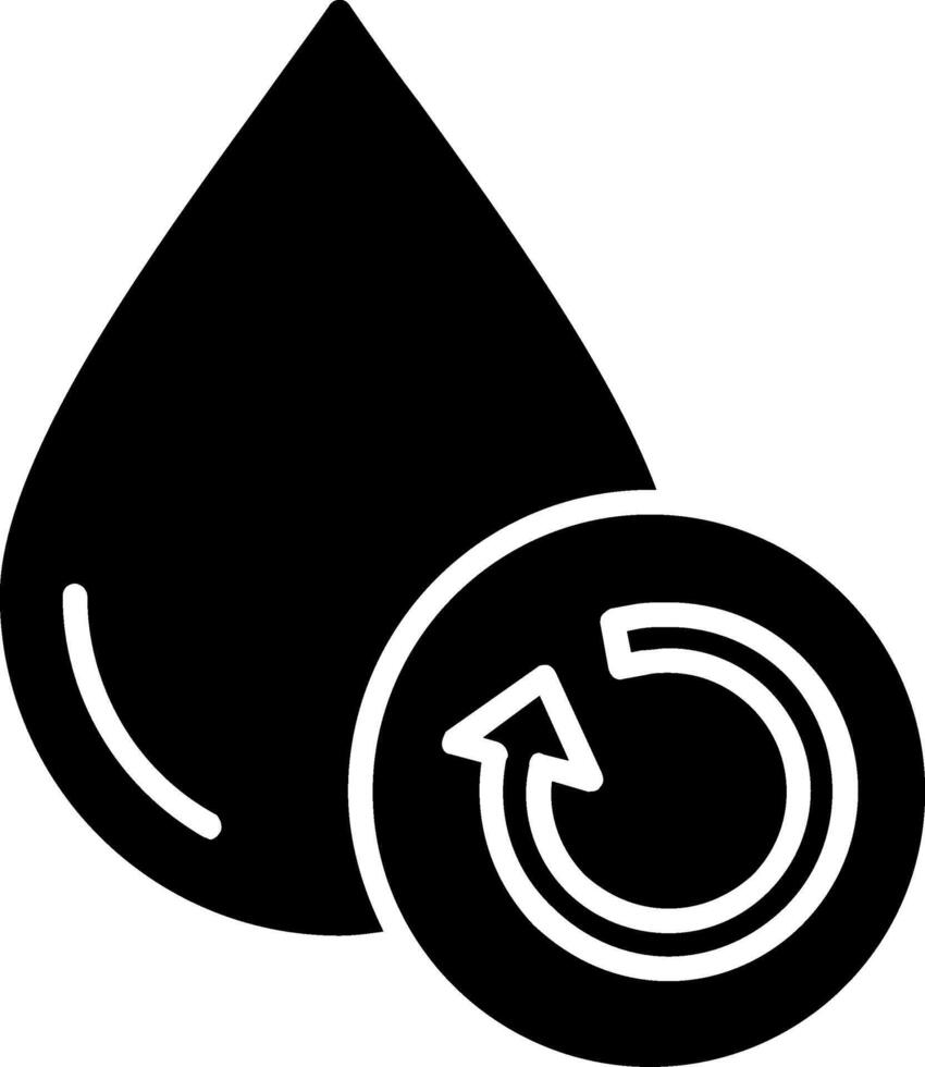 Water Treatment Glyph Icon vector