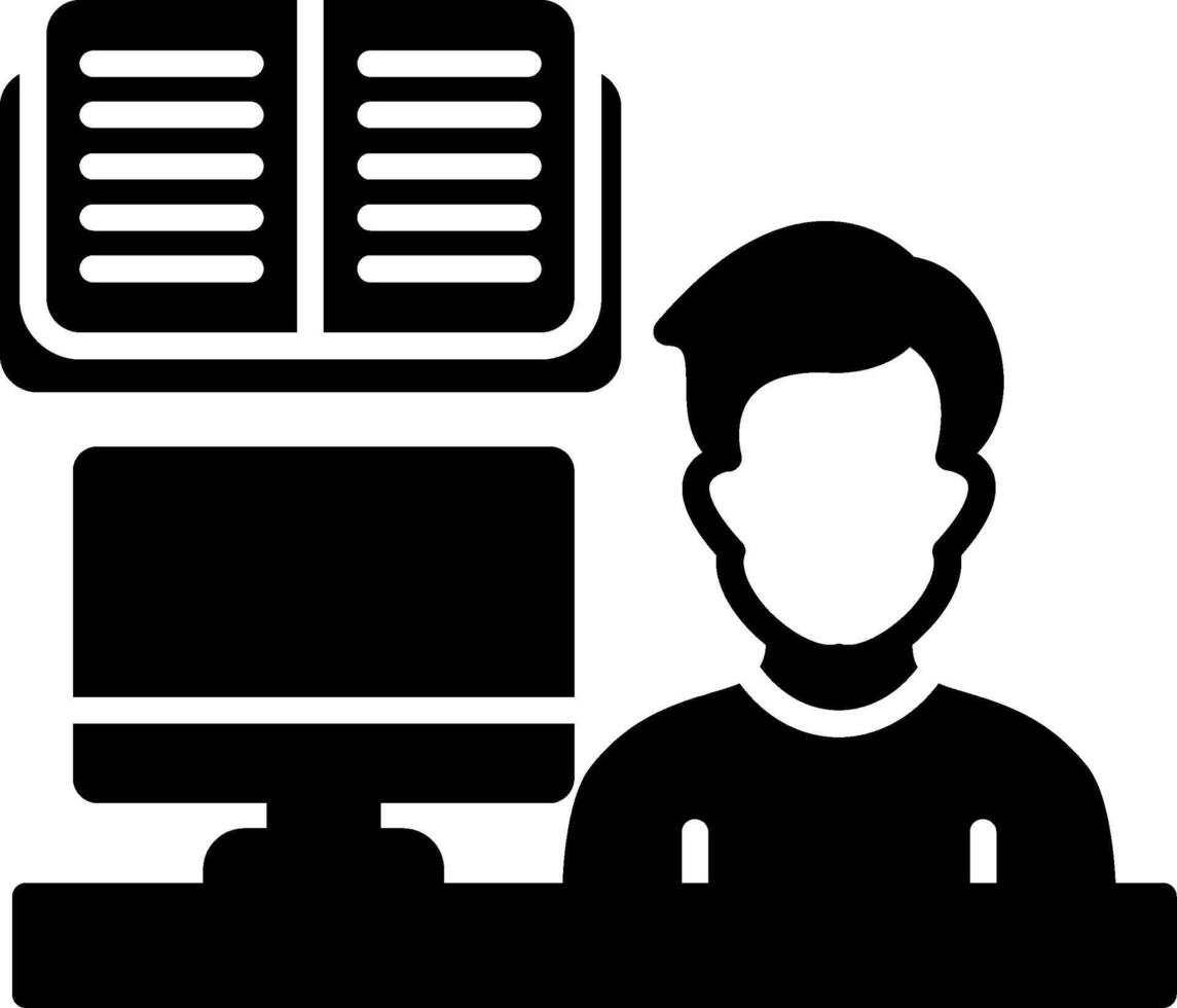 Lecture Glyph Icon vector