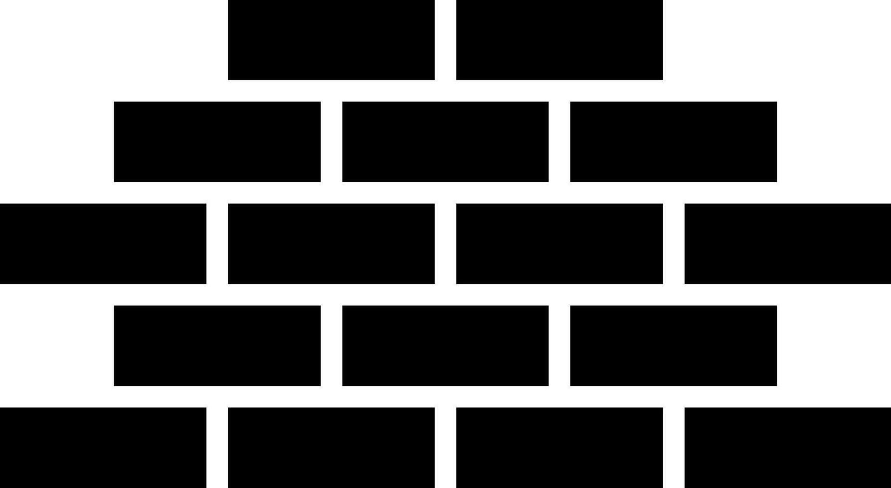 Wall Glyph Icon vector