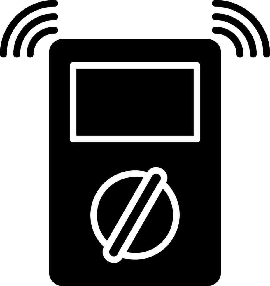 Metre Glyph Icon vector
