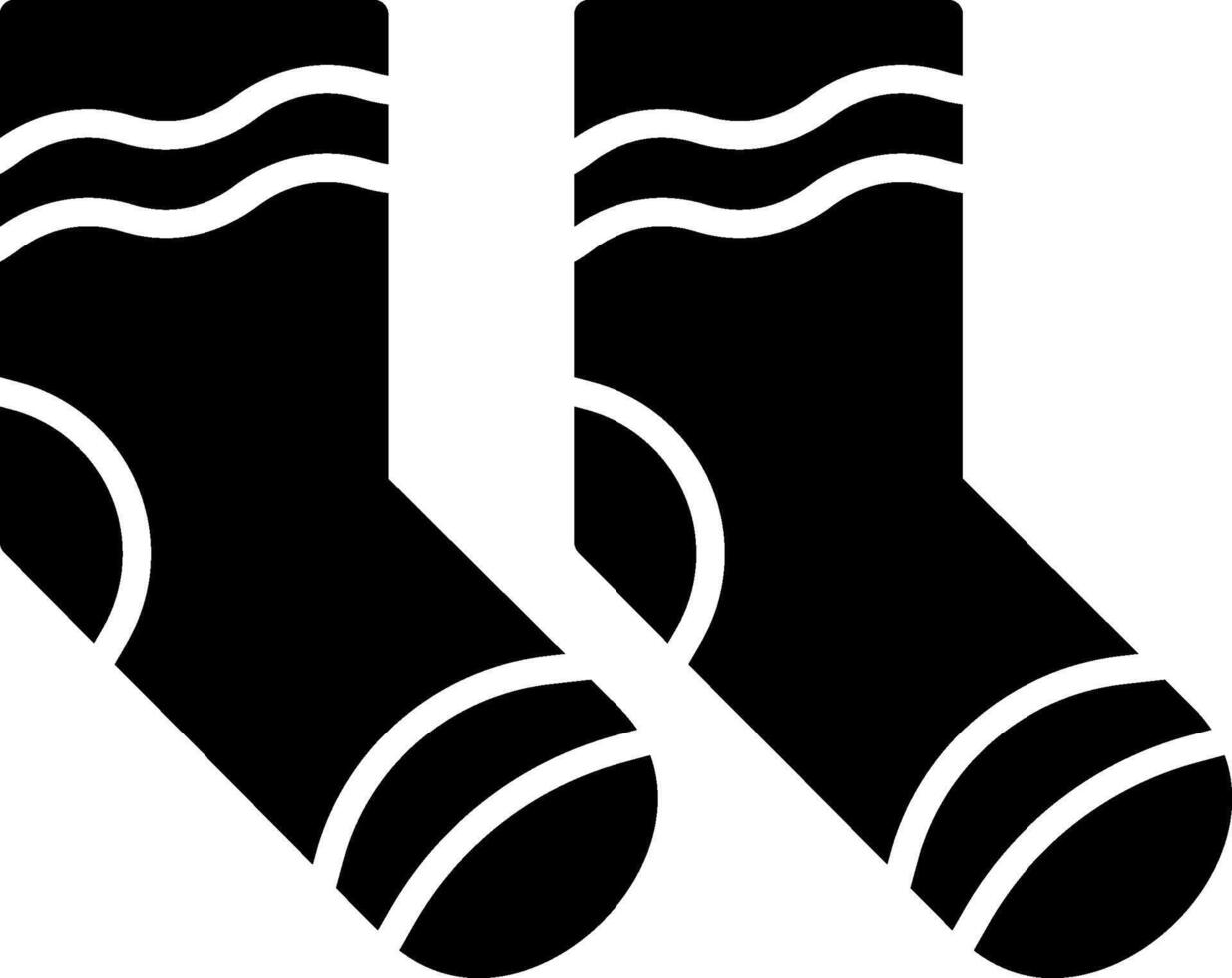 Socks Glyph Icon vector