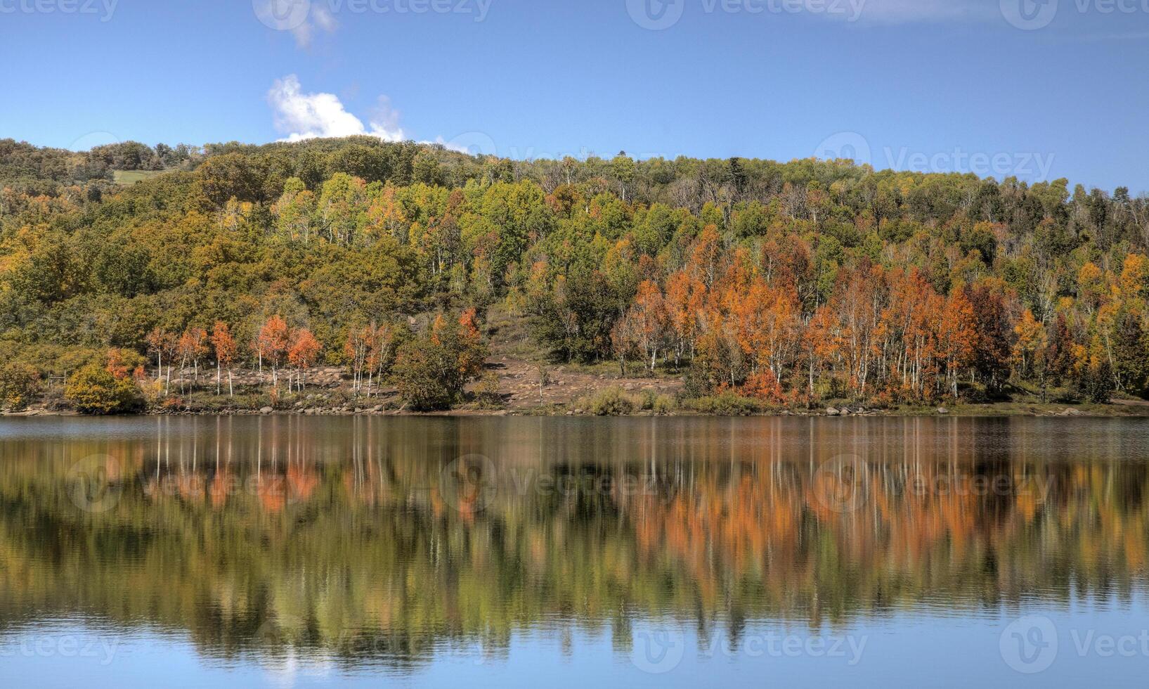 Kolob Reservoir Reflection photo