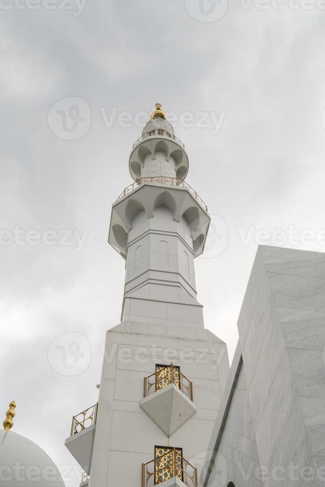 The greatest mosque on the Solo Central Java Mesjid sheikh zayed. The photo is suitable to use for Ramadhan poster and Muslim content media.