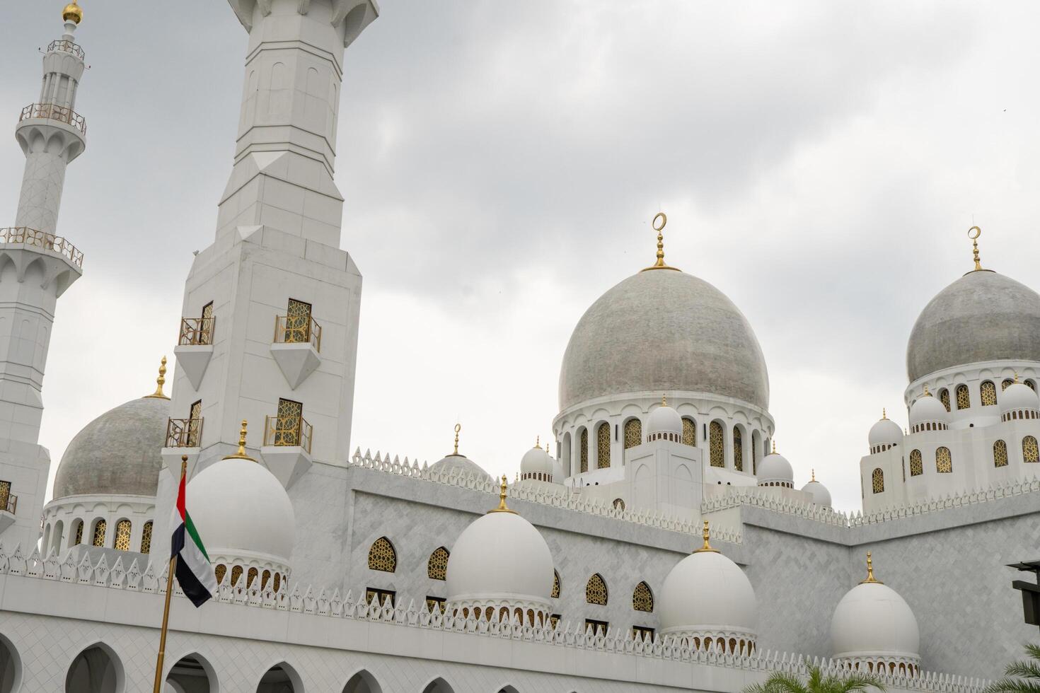 The greatest mosque on the Solo Central Java Mesjid sheikh zayed. The photo is suitable to use for Ramadhan poster and Muslim content media.