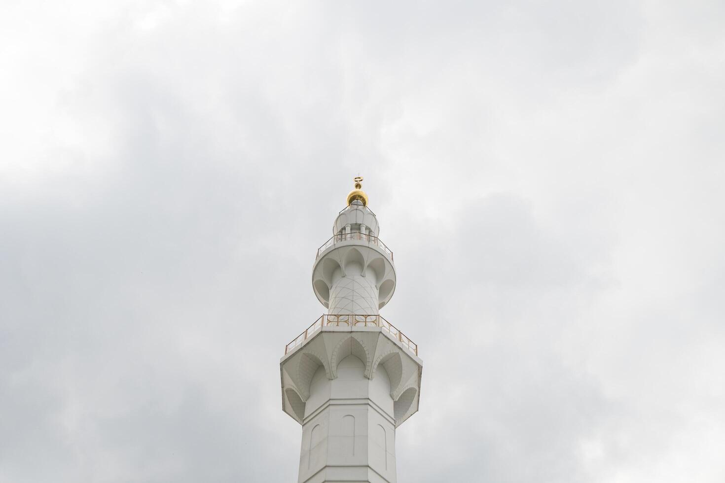 The greatest mosque on the Solo Central Java Mesjid sheikh zayed. The photo is suitable to use for Ramadhan poster and Muslim content media.