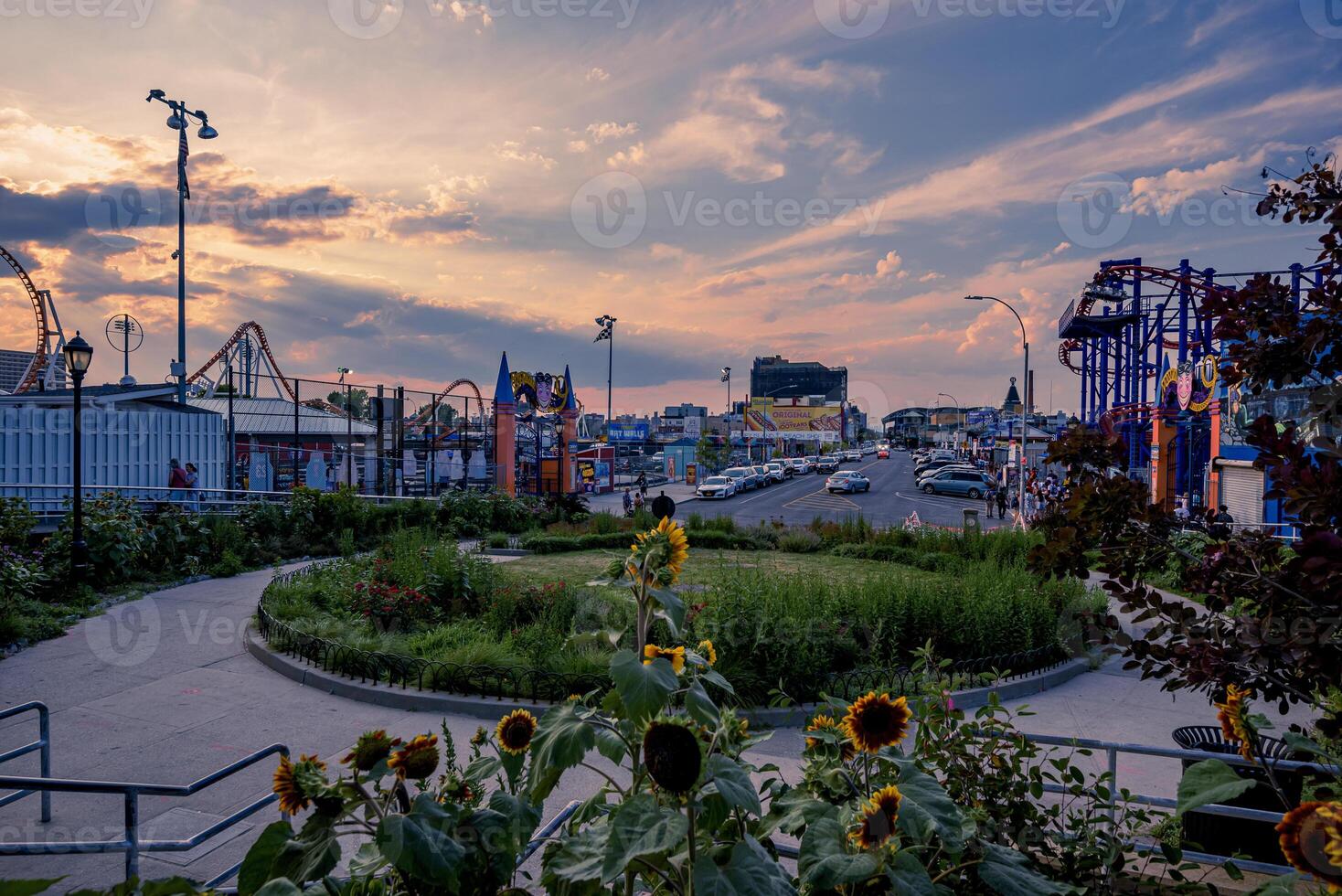 Evening in Coney Island photo