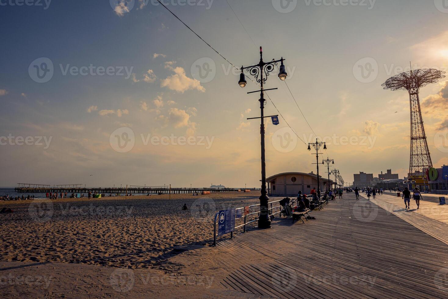 Evening in Coney Island photo