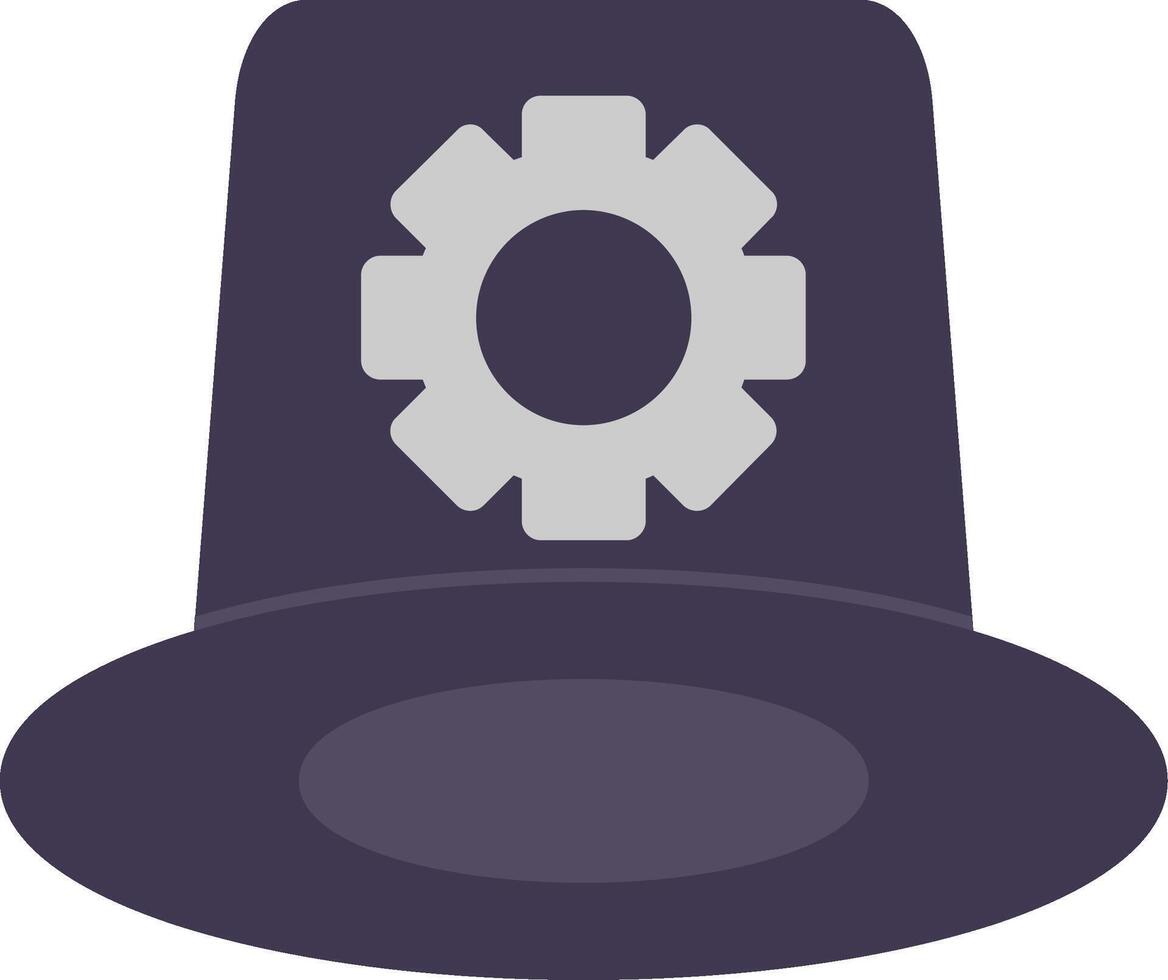 Whitehat Flat Icon vector