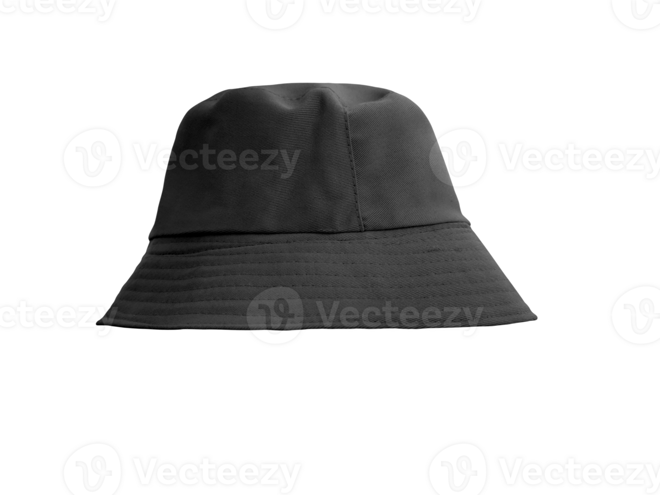 black bucket hat transparent png