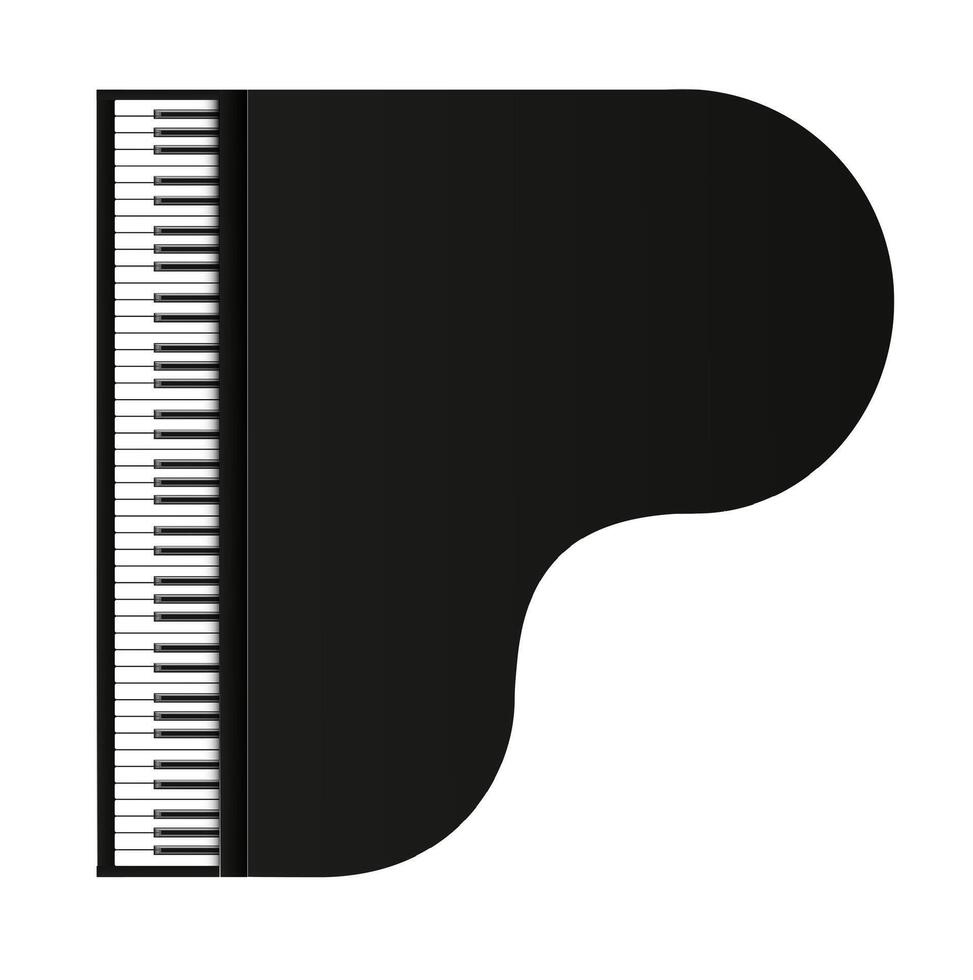 grand piano musical instrument row vector