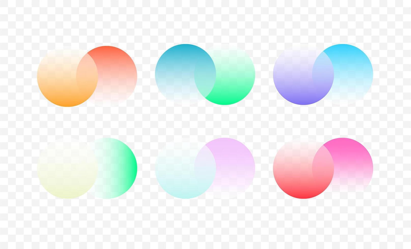 Transparent graphic design circles element vector