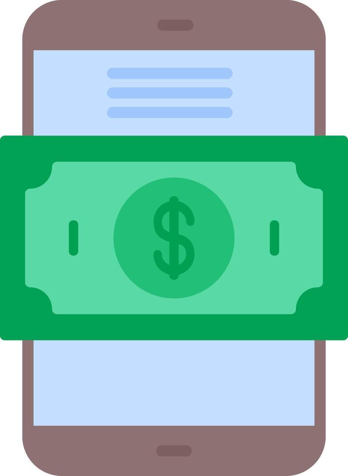 Mobile Payment Flat Icon vector