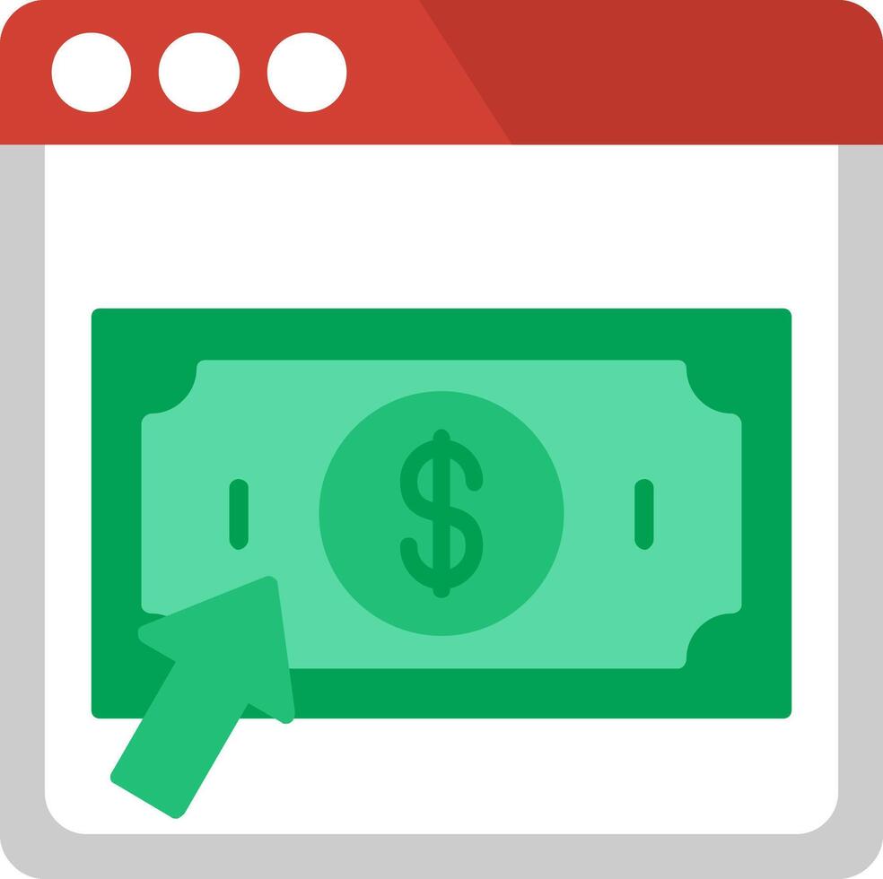 Pay Per click Flat Icon vector