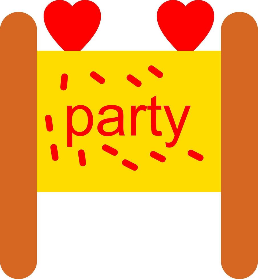 Placard Flat Icon vector