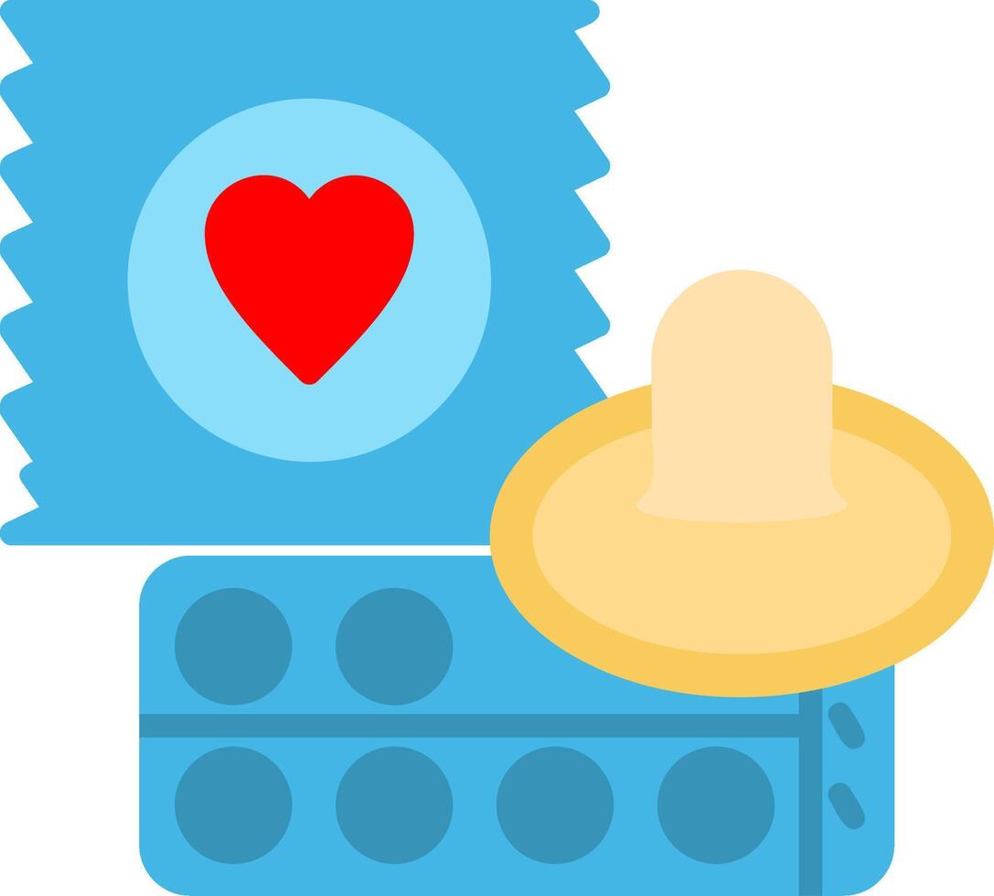 Condom Flat Icon vector
