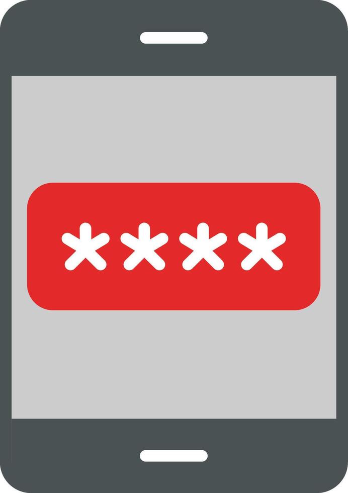 Password Flat Icon vector