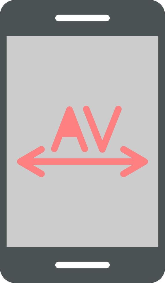 Kerning Flat Icon vector