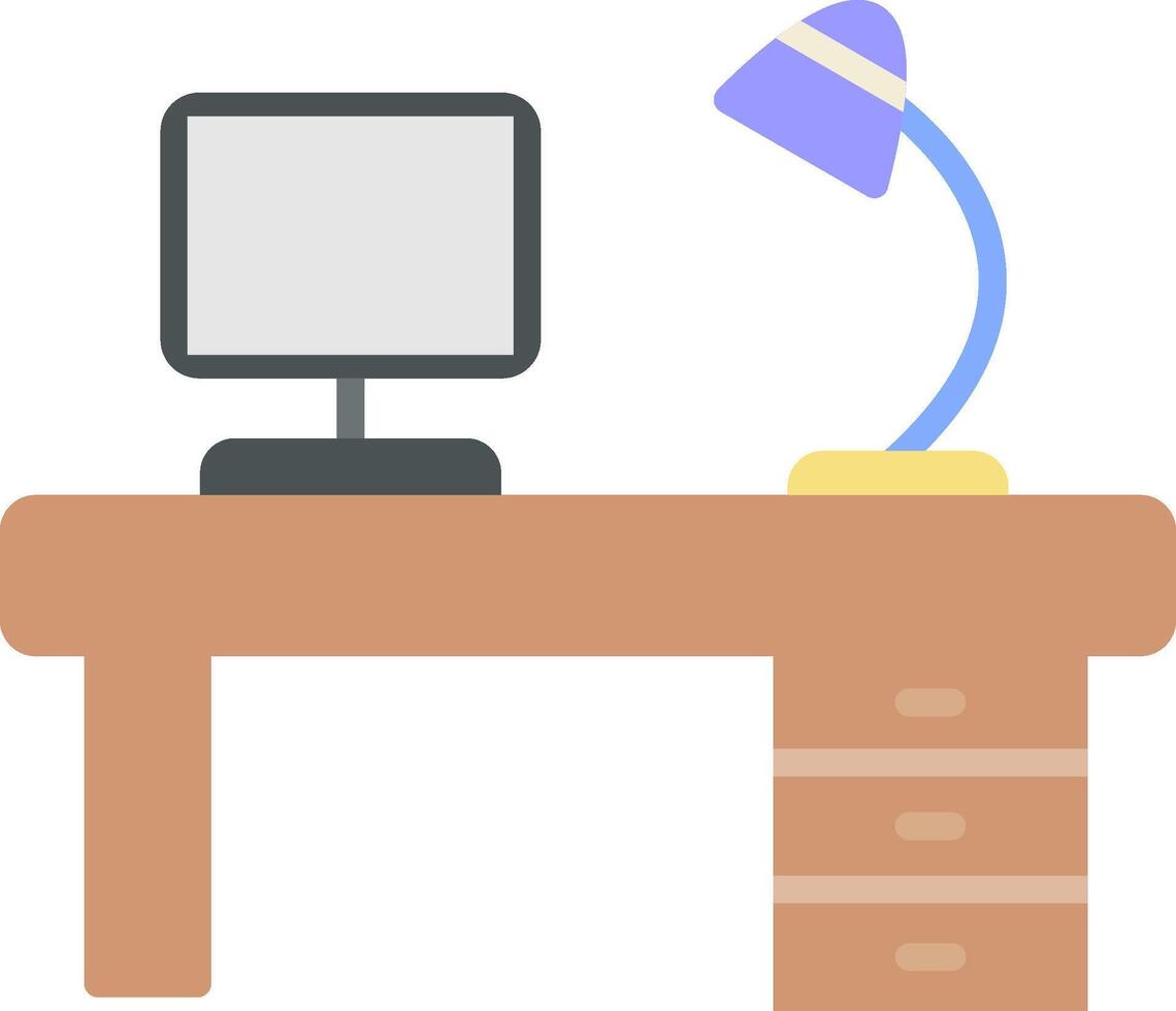 Workplace Flat Icon vector