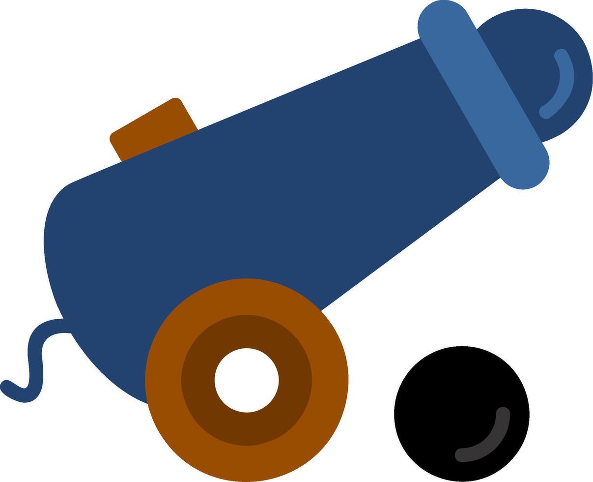 Cannon Flat Icon vector