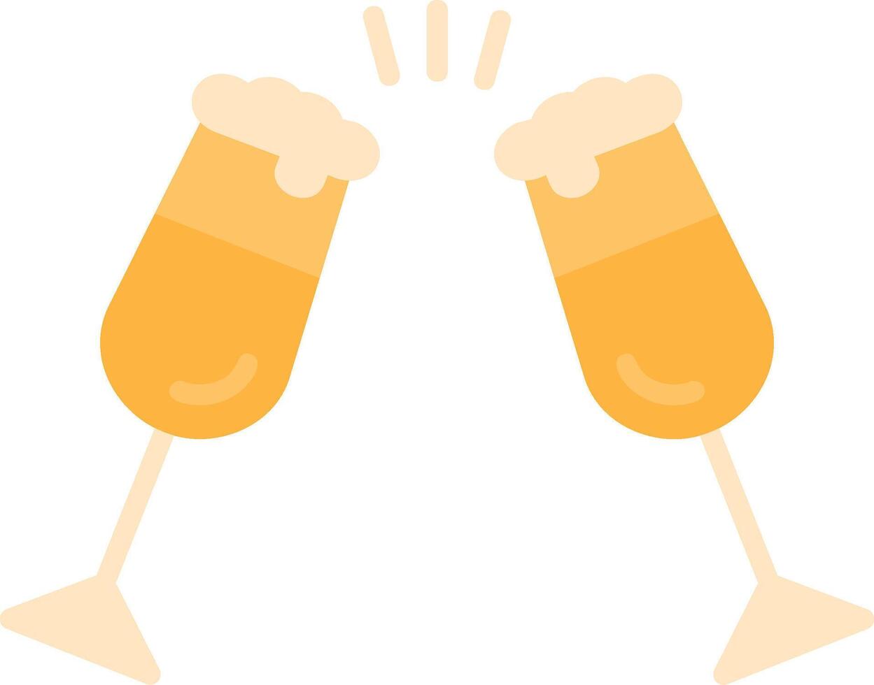 Cheers Flat Icon vector