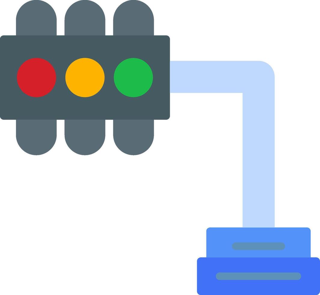 Traffic Lights Flat Icon vector