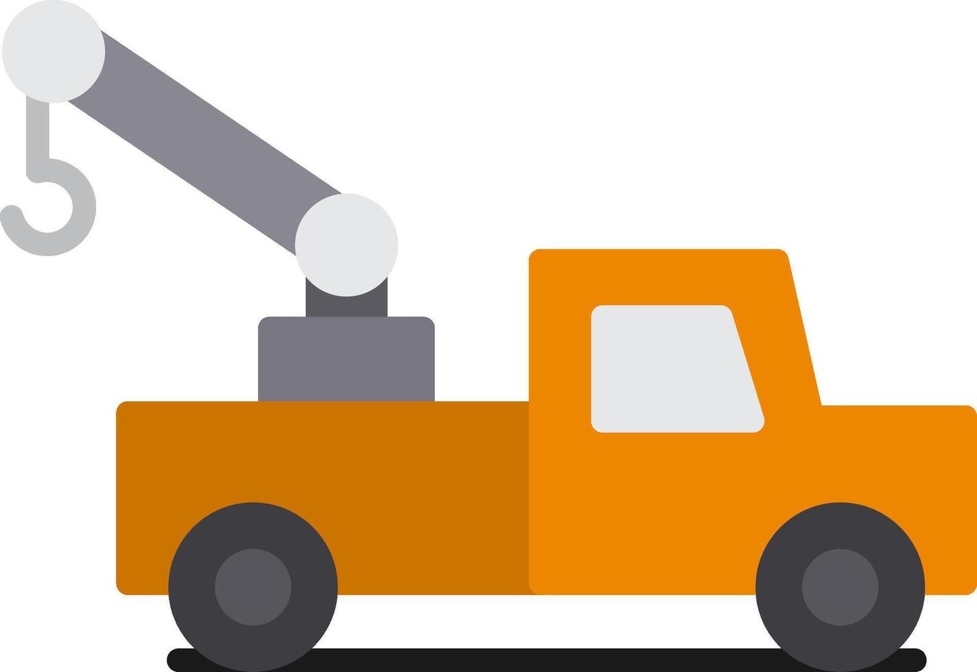 Tow Truck Flat Icon vector