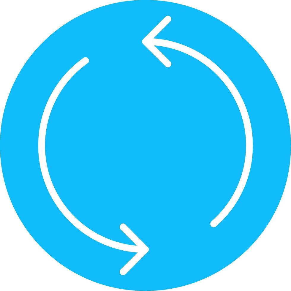 Repeat Flat Icon vector