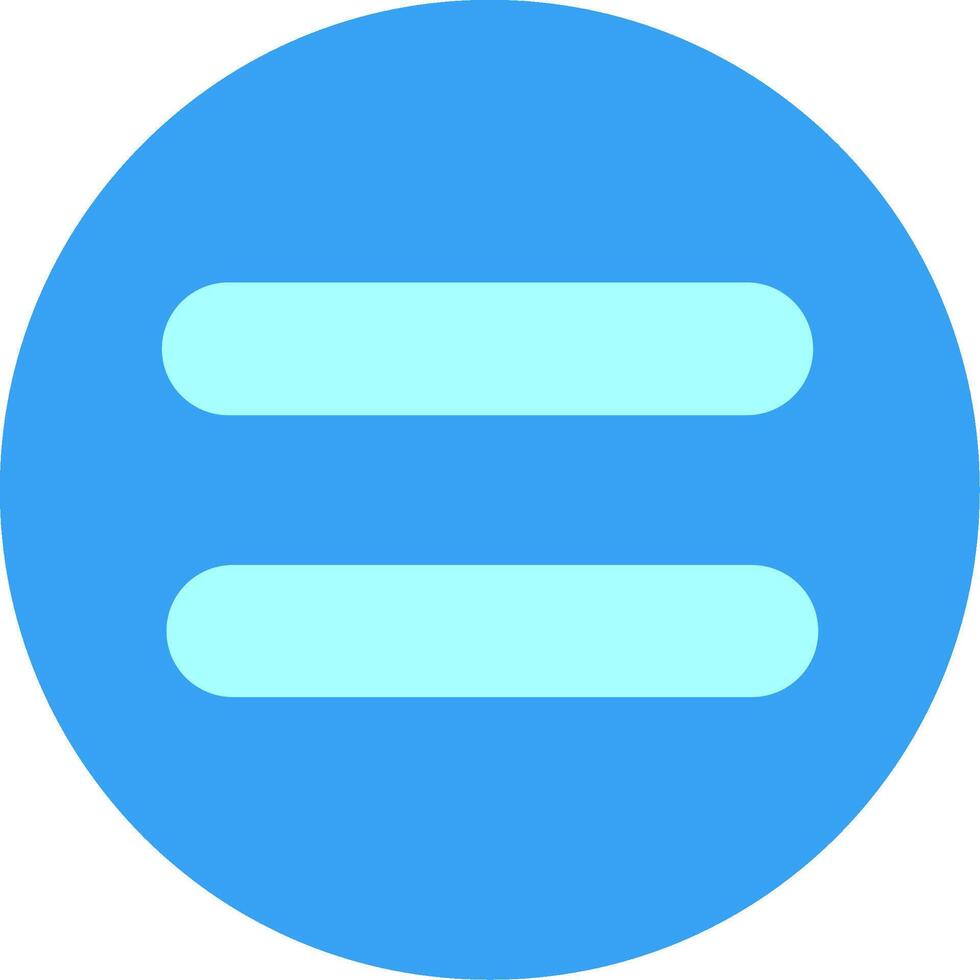 Equal Flat Icon vector