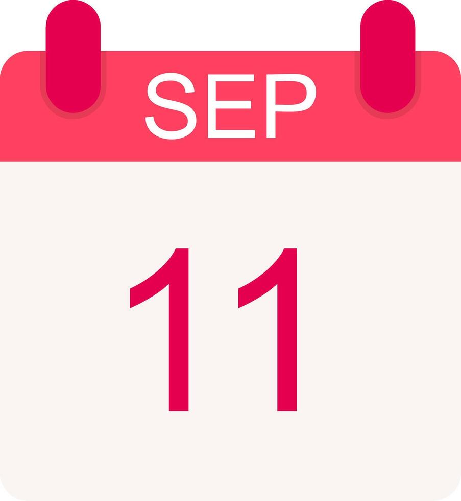 September Flat Icon vector