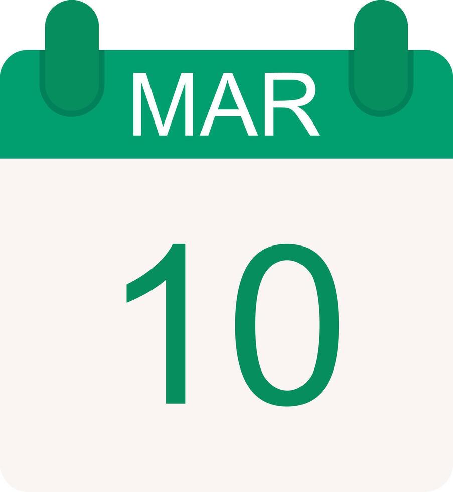 March Flat Icon vector