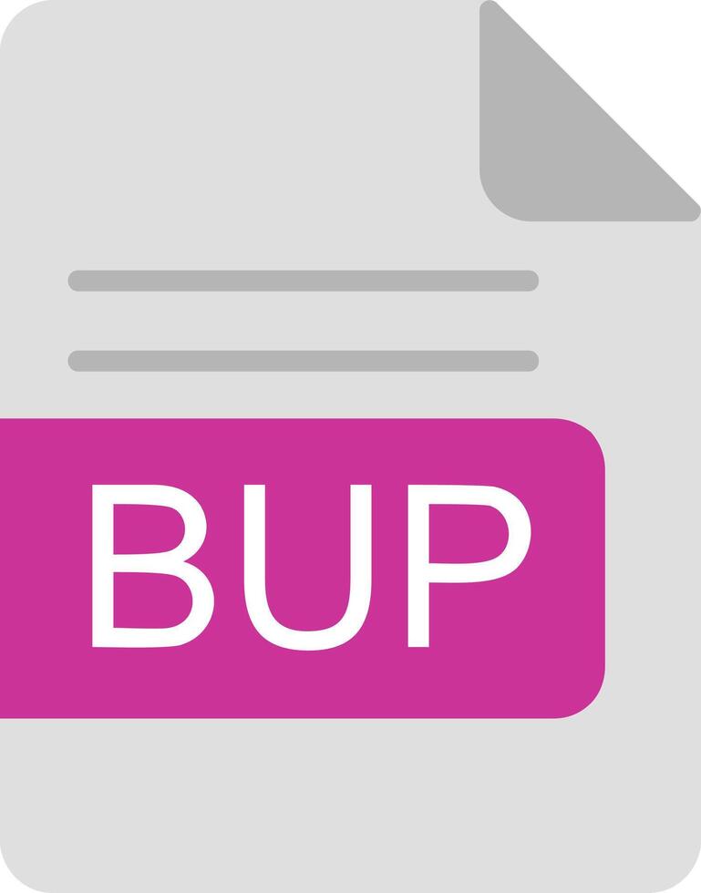 BUP File Format Flat Icon 43303628 Vector Art at Vecteezy