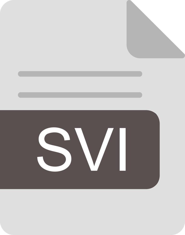 SVI File Format Flat Icon vector