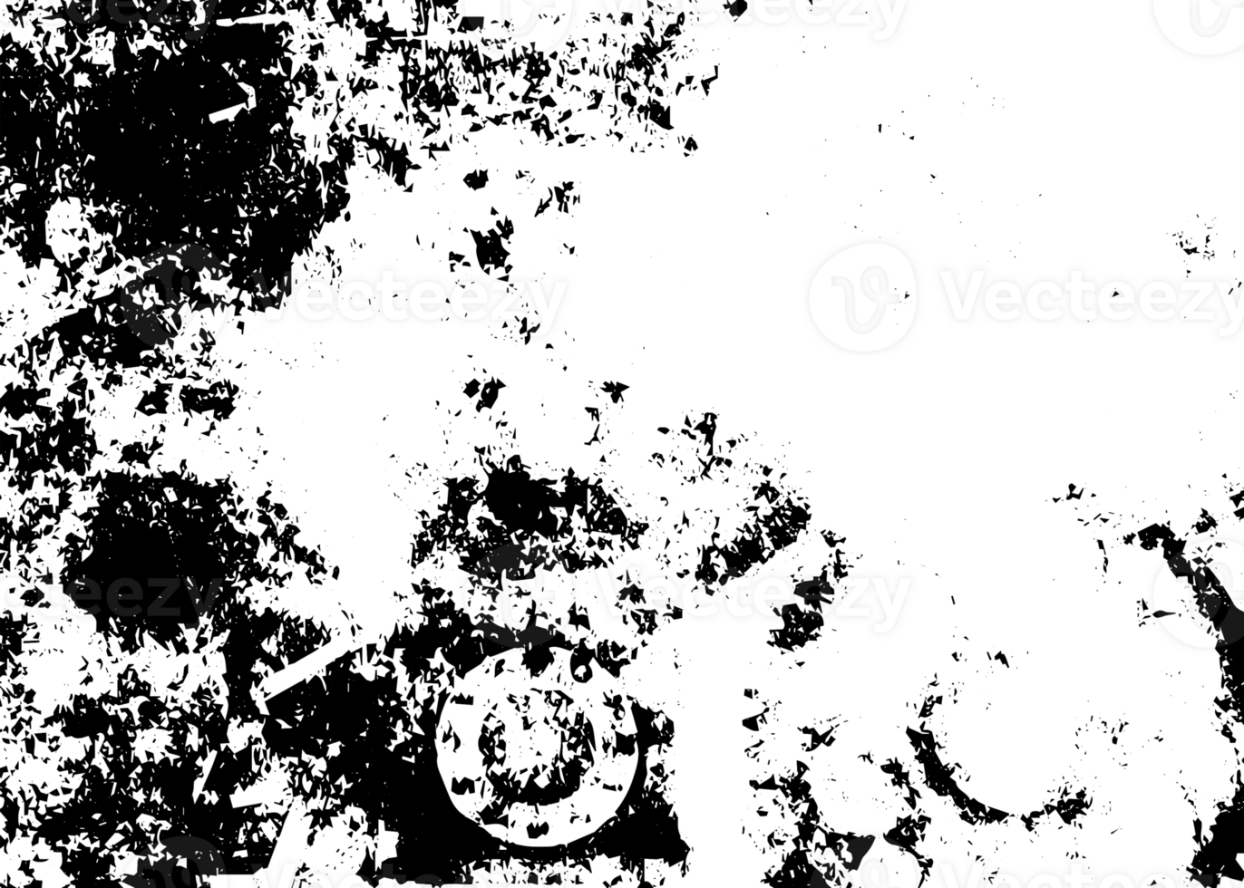 Rustic grunge texture with grain and stains. Abstract noise background. Graphic illustration with transparent background. png