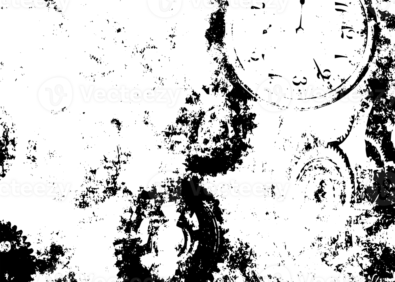 Rustic grunge texture with grain and stains. Abstract noise background. Graphic illustration with transparent background. png