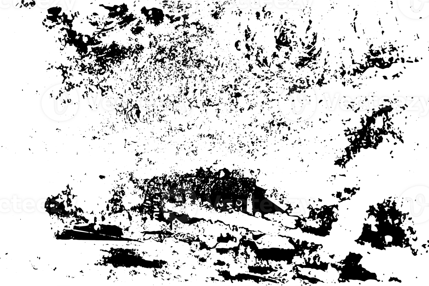 Rustic grunge texture with grain and stains. Abstract noise background. Graphic illustration with transparent background. png