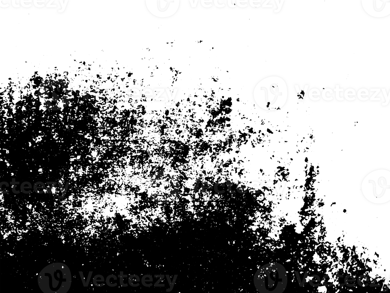 Rustic grunge texture with grain and stains. Abstract noise background. Graphic illustration with transparent background. png