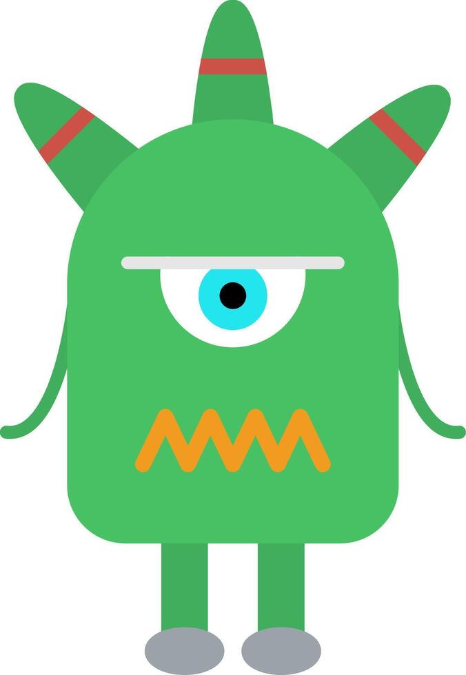 Monster Flat Icon vector