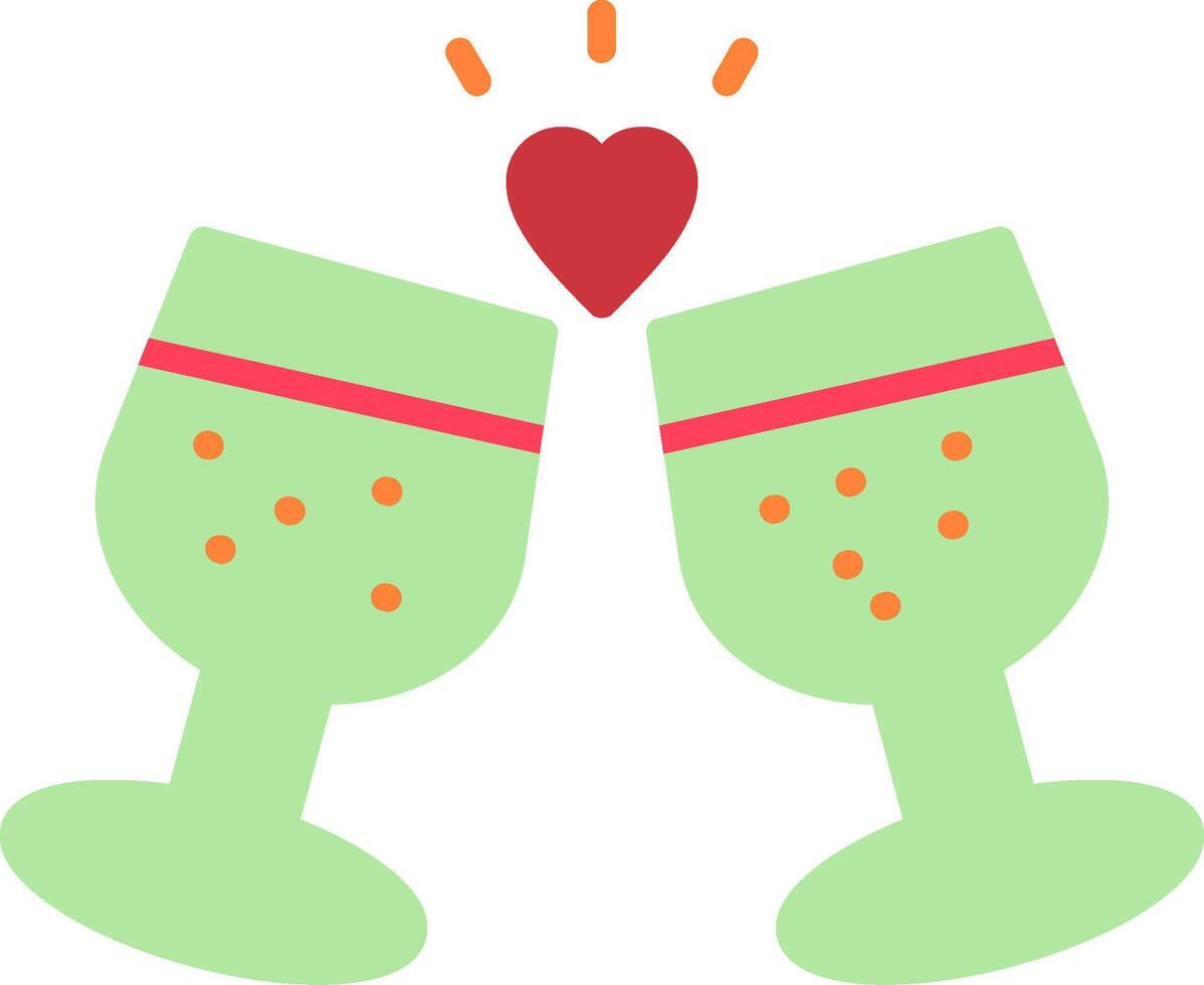 Brindis Flat Icon vector