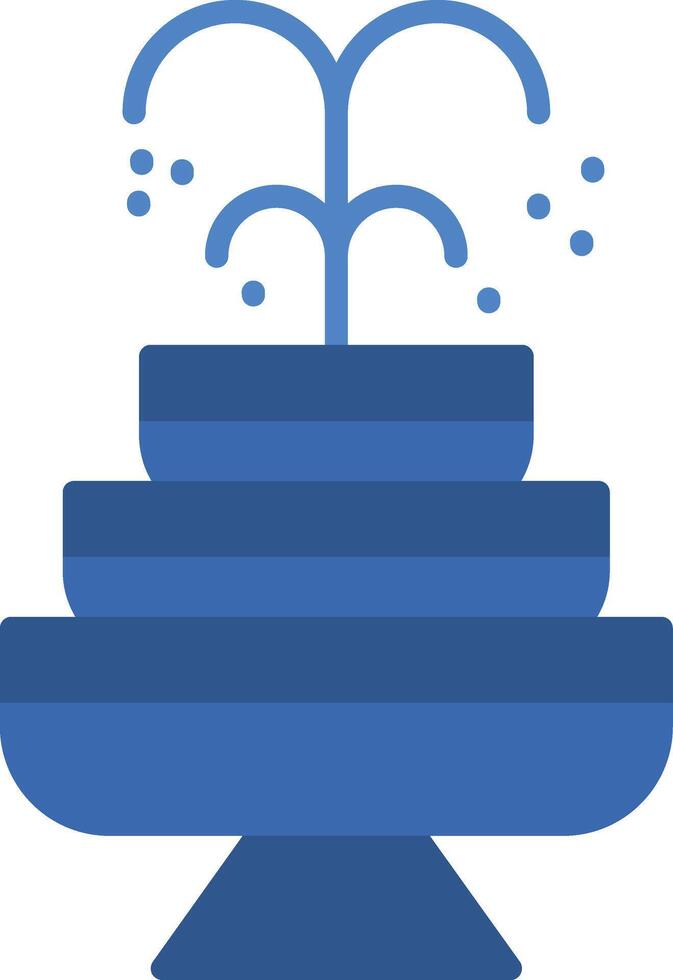 Fountain Flat Icon vector