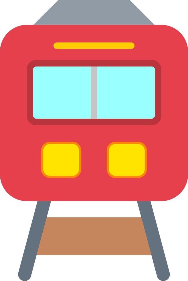 Train Flat Icon vector