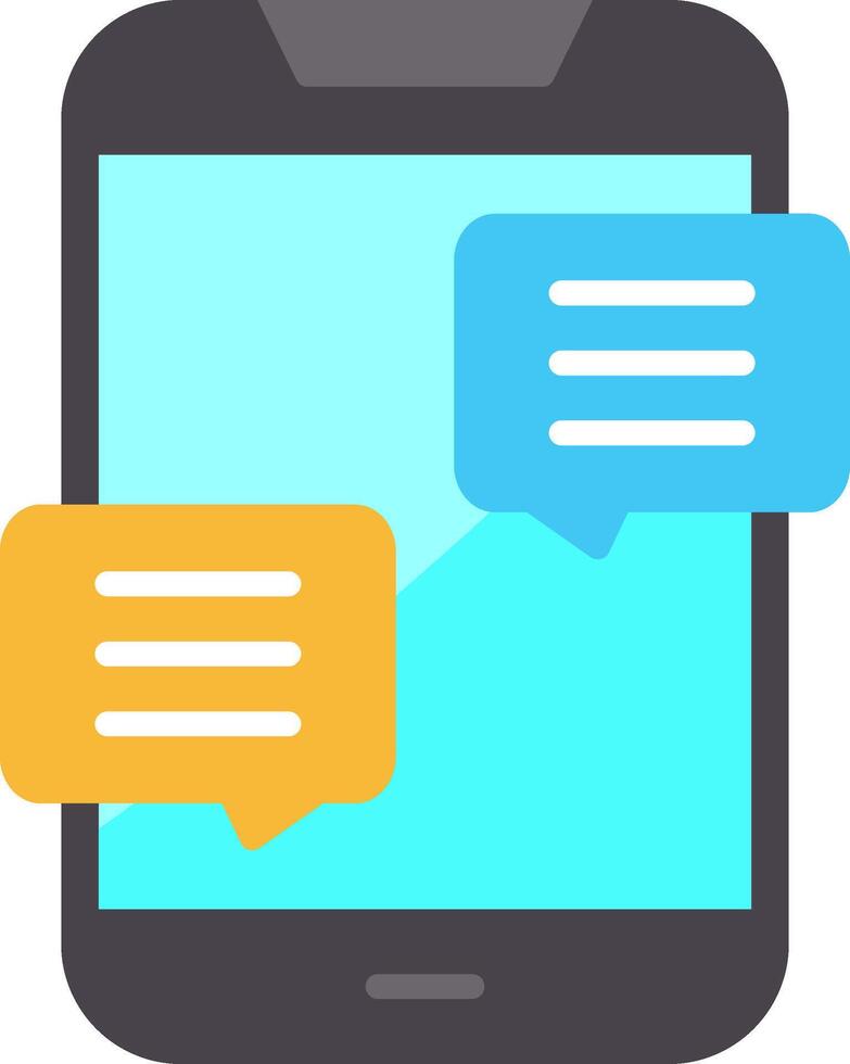 Chat Flat Icon vector