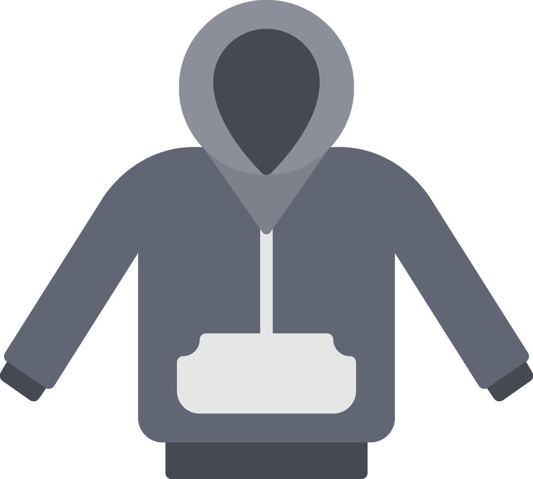 Hoodie Flat Icon vector